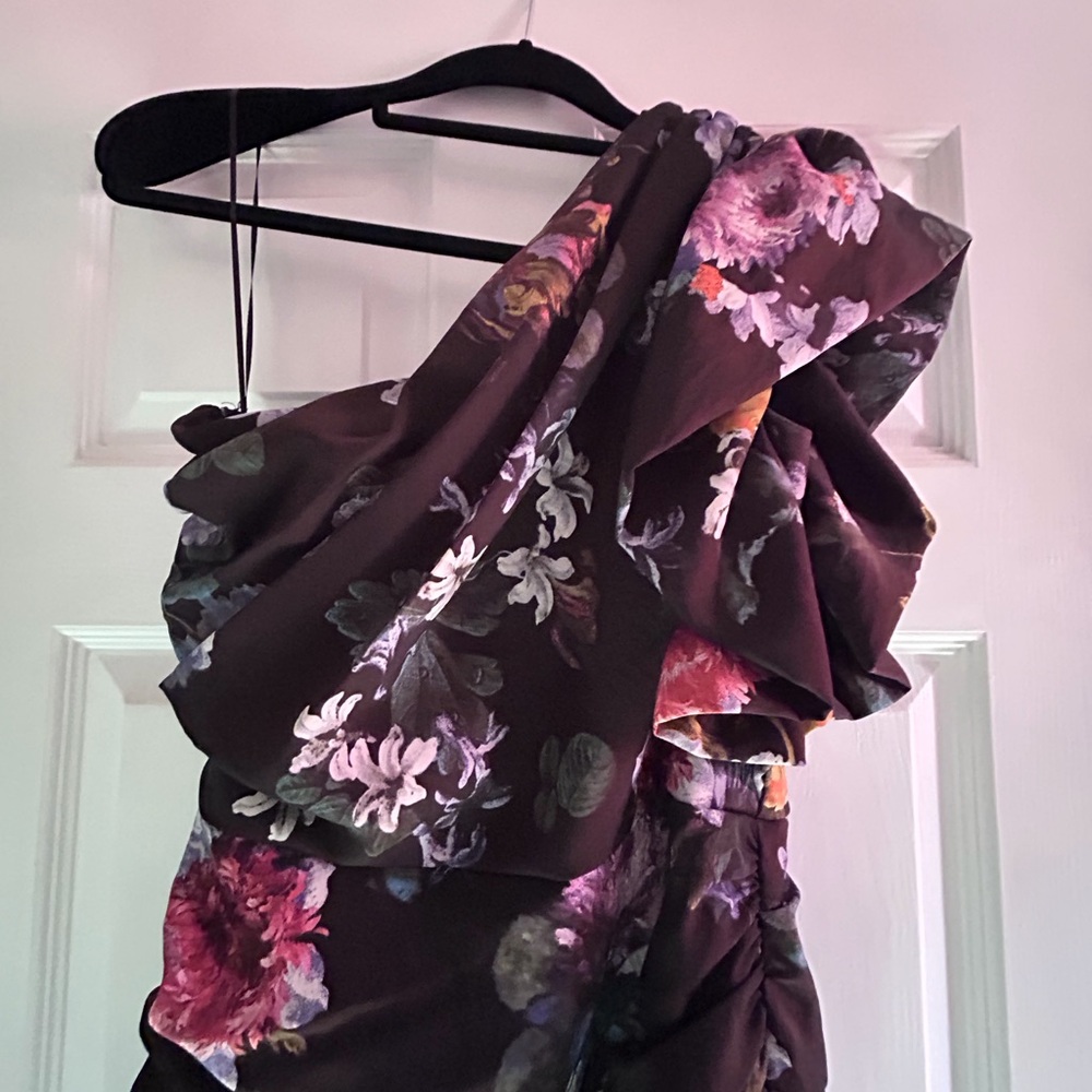 Little black asymmetrical dress